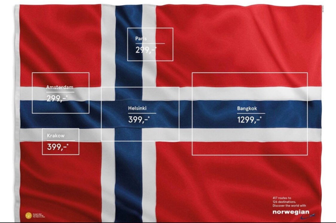 Clever! Ad campaign for Norwegian Airways