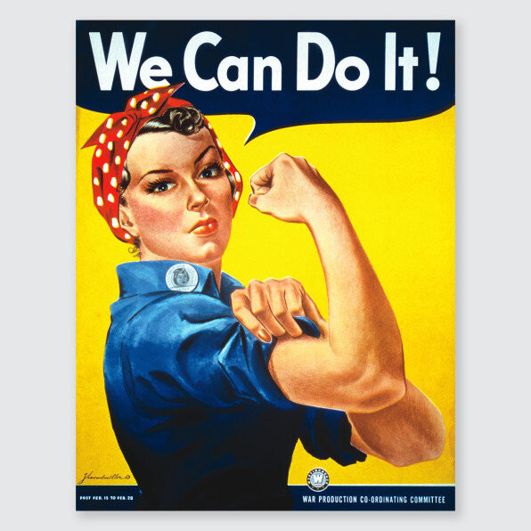 “We Can Do It!” poster by J. Howard Miller, 1943